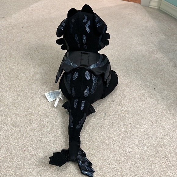 Build A Bear | How To Train Your Dragon Toothless Plush Black Tail BAB Stuffed - Picture 2 of 5